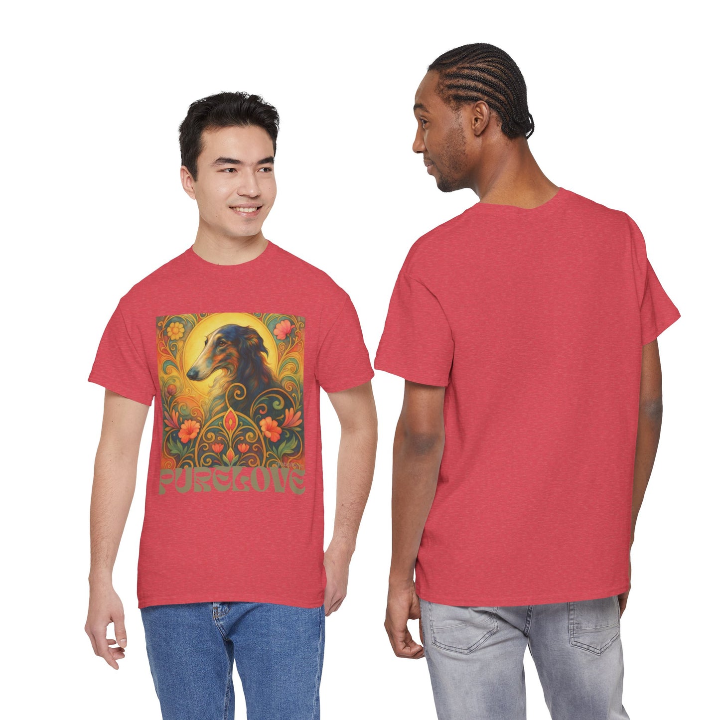 Borzoi Vintage Graphic T-Shirt – Unisex Cotton Tee for Dog Lovers