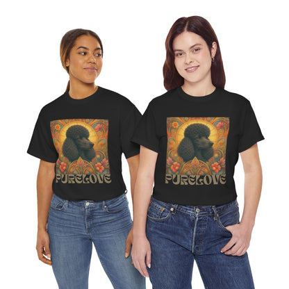 Poodle Black Vintage Graphic T-Shirt – Unisex Cotton Tee for Dog Lovers