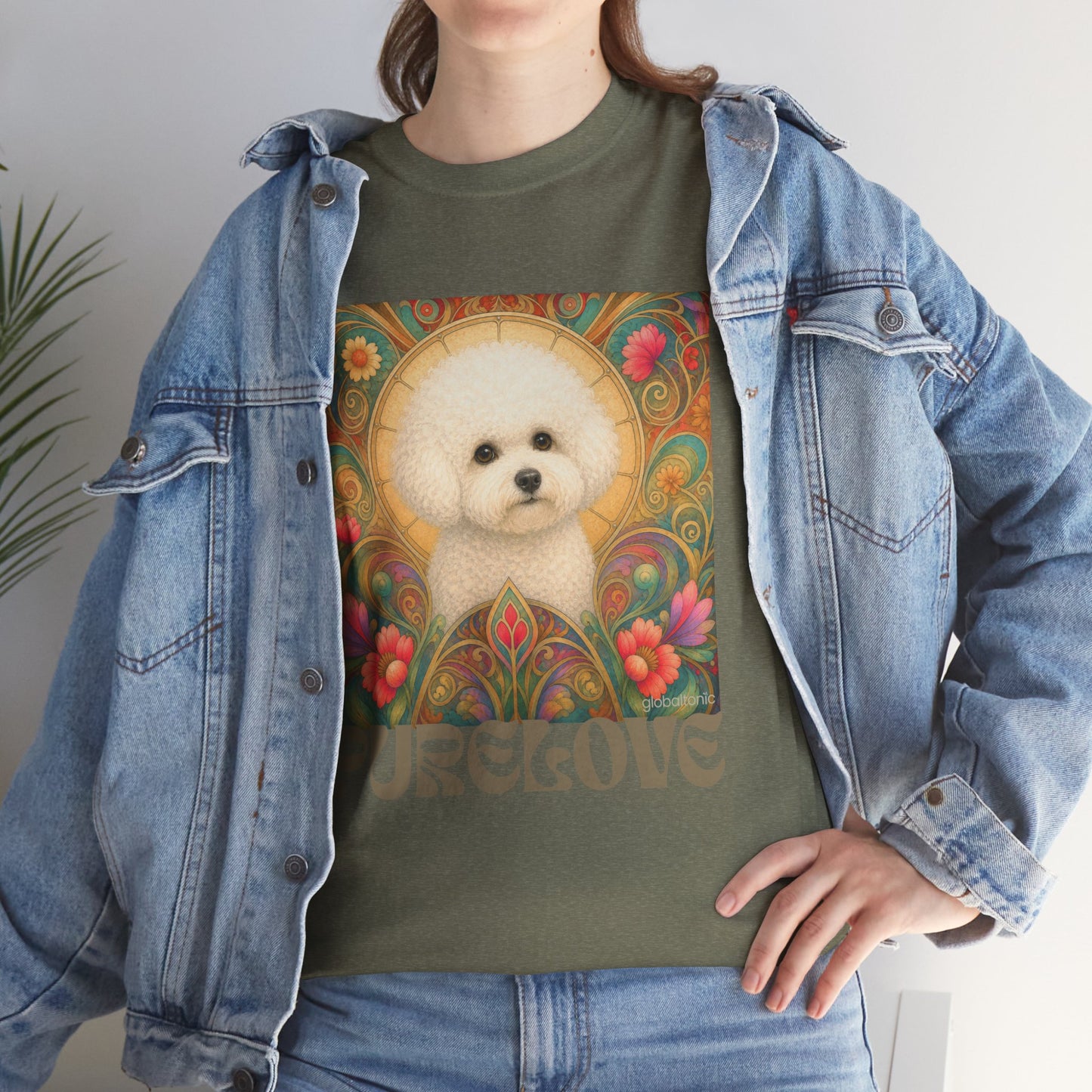 Bichon Frise Vintage Graphic T-Shirt – Unisex Cotton Tee for Dog Lovers