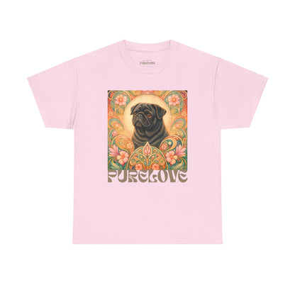 Pug Black Vintage Graphic T-Shirt – Unisex Cotton Tee for Dog Lovers