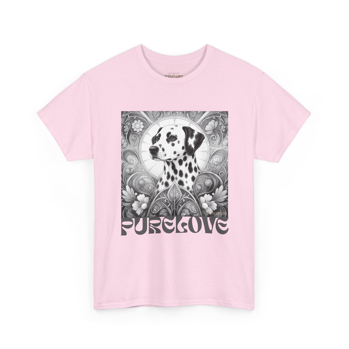 Dalmatian Vintage Unisex Cotton Tee for Dog Lovers (Black & White)