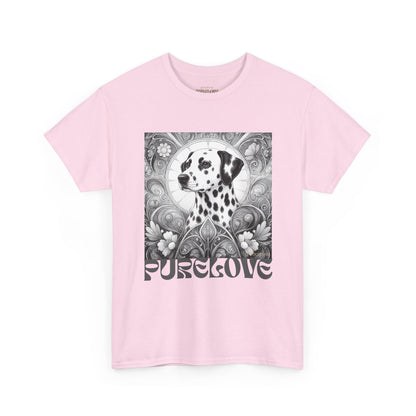 Dalmatian Vintage Unisex Cotton Tee for Dog Lovers (Black & White)