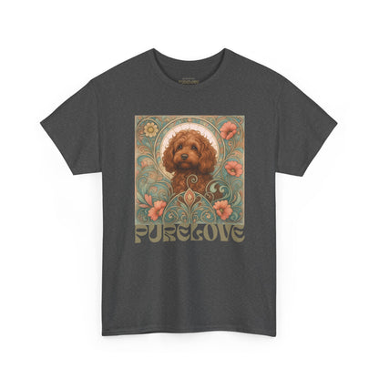 Strawberry Cavapoo (Cavoodle) Vintage Graphic T-shirt -Unisex Cotton Tee for Dog Lovers
