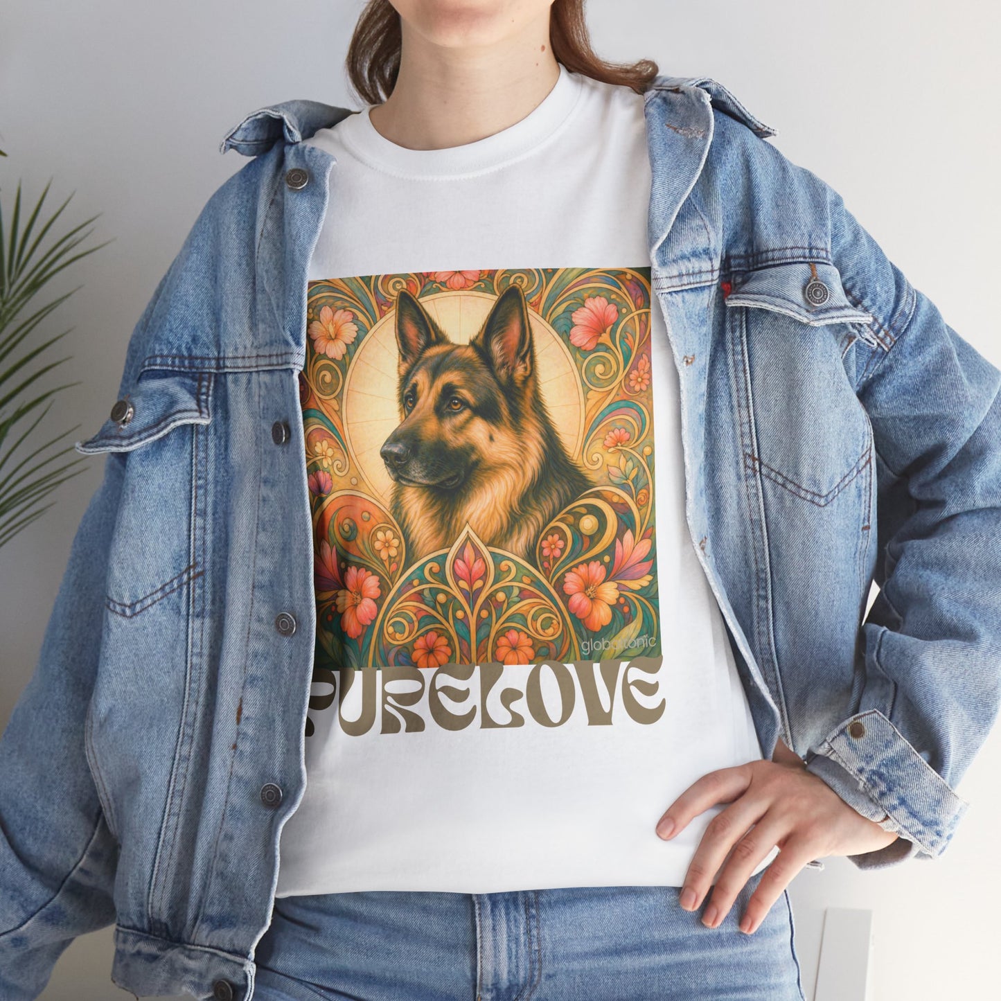 German Shepherd Vintage Graphic T-Shirt – Unisex Cotton Tee for Dog Lovers