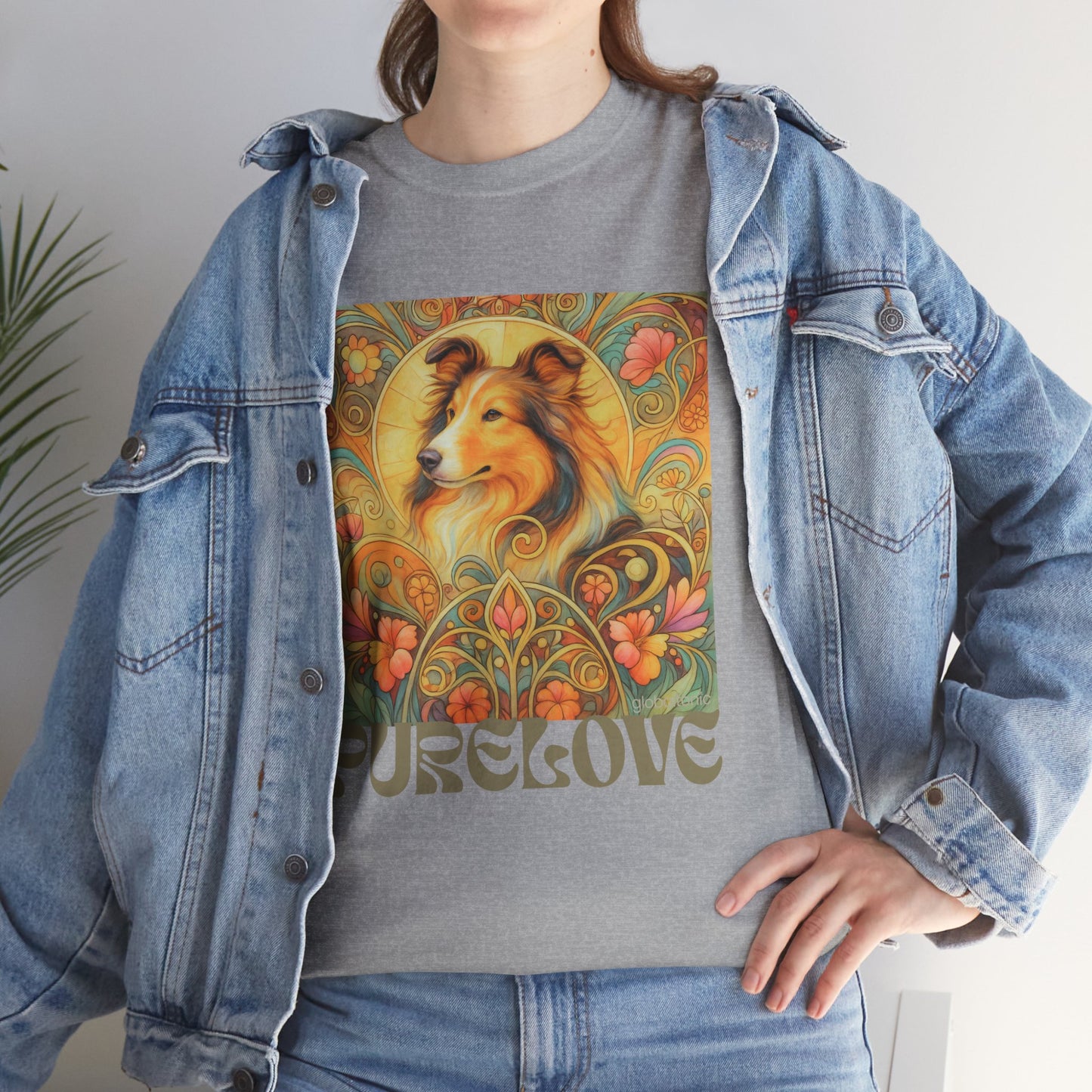 Collie Vintage Graphic T-shirt - Unisex Cotton Tee for Dog Lovers