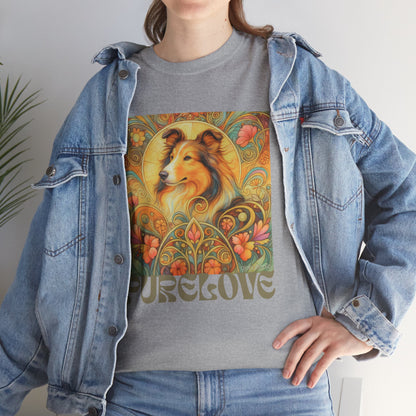 Collie Vintage Graphic T-shirt - Unisex Cotton Tee for Dog Lovers
