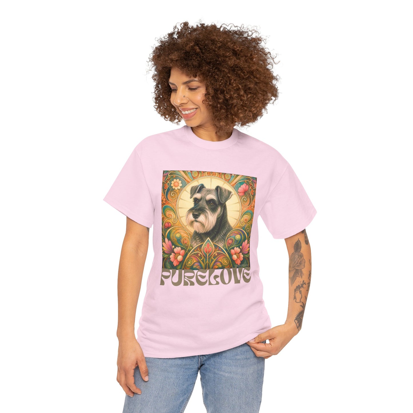 Schnauzer Vintage Graphic T-Shirt – Unisex Cotton Tee for Dog Lovers