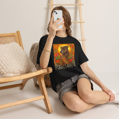 Staffy Brown Brindle Vintage Graphic T-Shirt – Unisex Cotton Tee for Dog Lovers