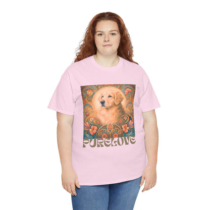 Golden Retriever Vintage Graphic T-shirt - Unisex Cotton Tee for Dog Lovers