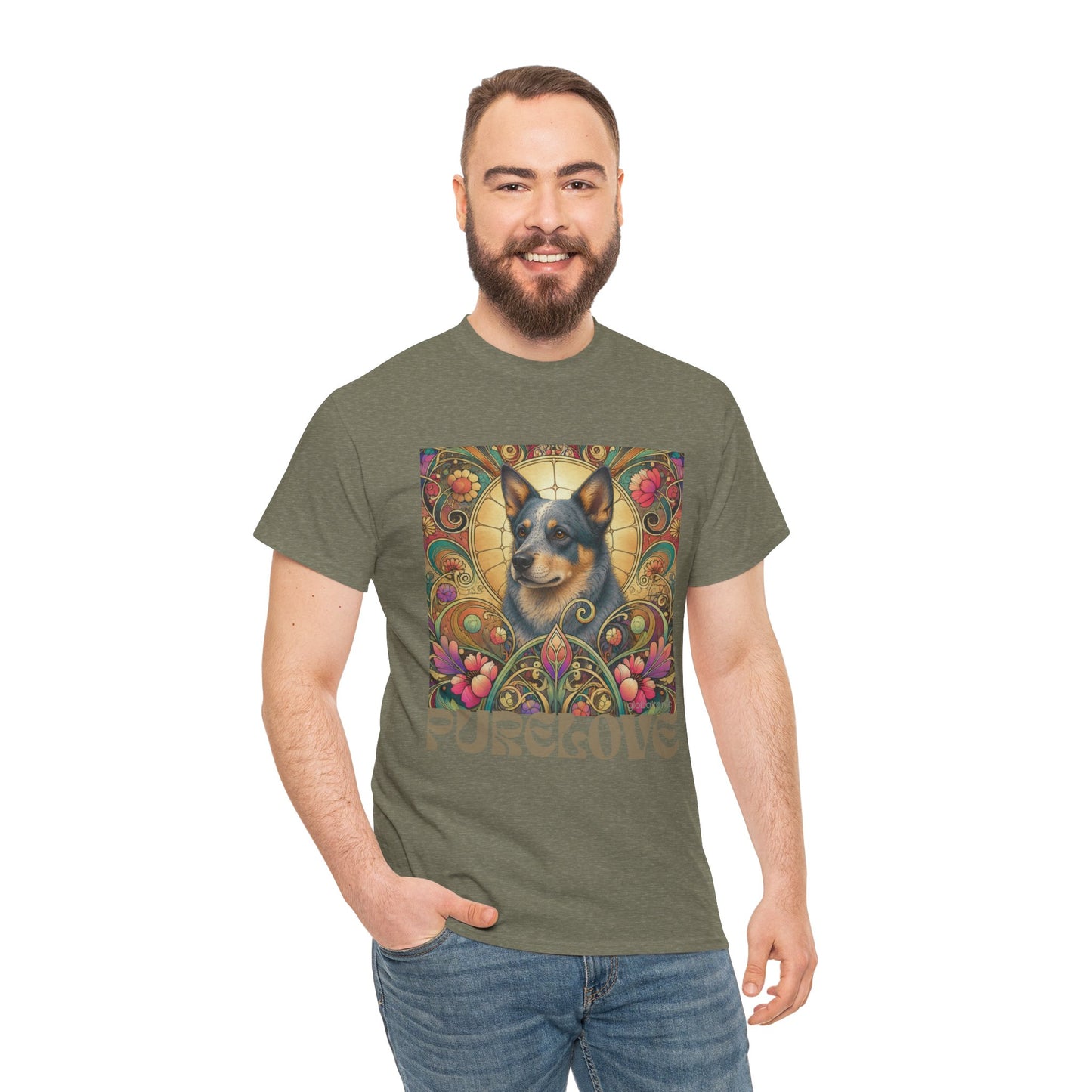 Australian Blue Heeler Vintage Graphic T-Shirt – Unisex Cotton Tee for Dog Lovers
