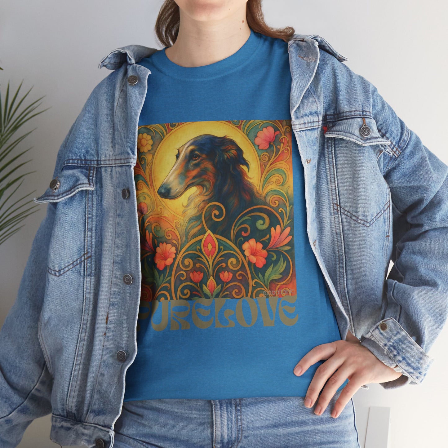 Borzoi Vintage Graphic T-Shirt – Unisex Cotton Tee for Dog Lovers
