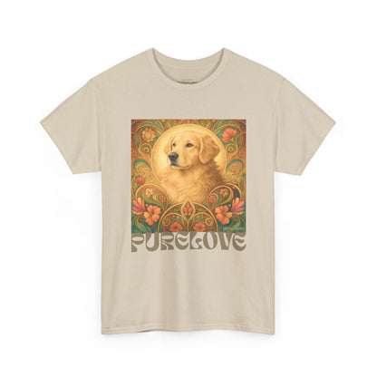Golden Retriever Vintage Graphic T-shirt - Unisex Cotton Tee for Dog Lovers