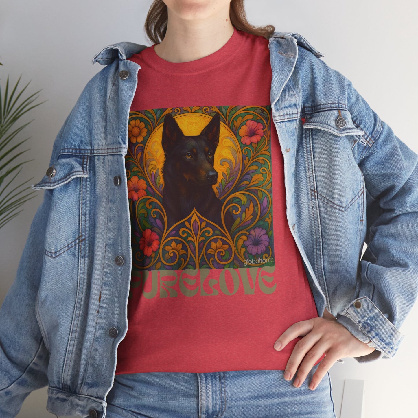Black Kelpie Vintage Graphic T-Shirt – Unisex Cotton Tee for Dog Lovers