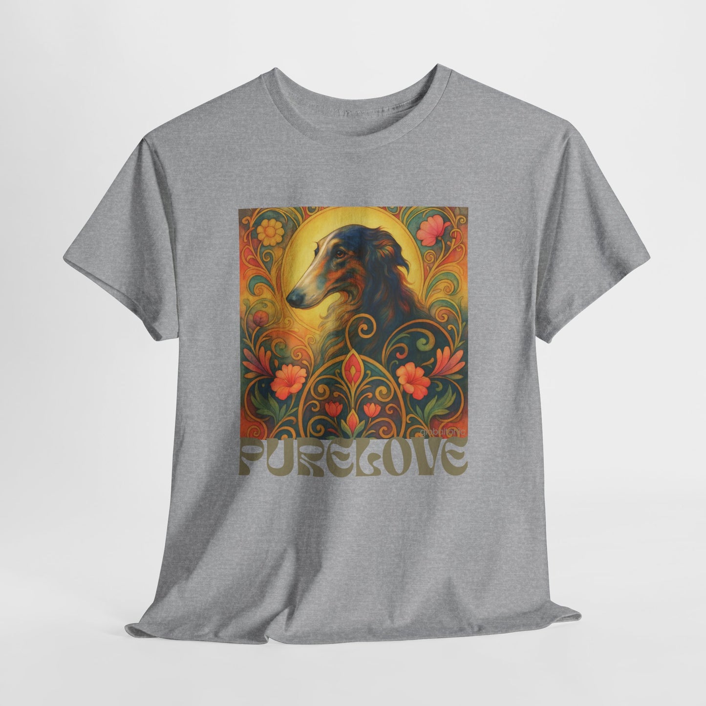 Borzoi Vintage Graphic T-Shirt – Unisex Cotton Tee for Dog Lovers