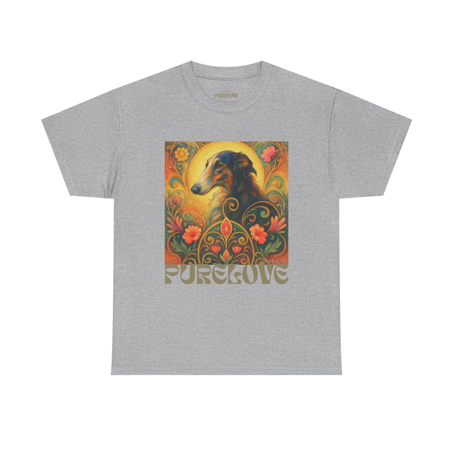 Borzoi Vintage Graphic T-Shirt – Unisex Cotton Tee for Dog Lovers