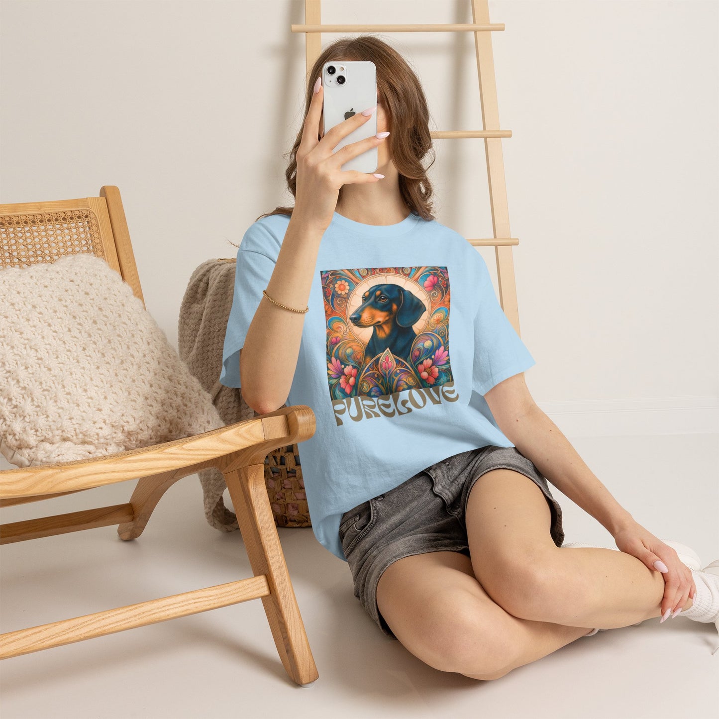 Dachshund Black Tan Vintage Graphic T-Shirt – Unisex Cotton Tee for Dog Lovers