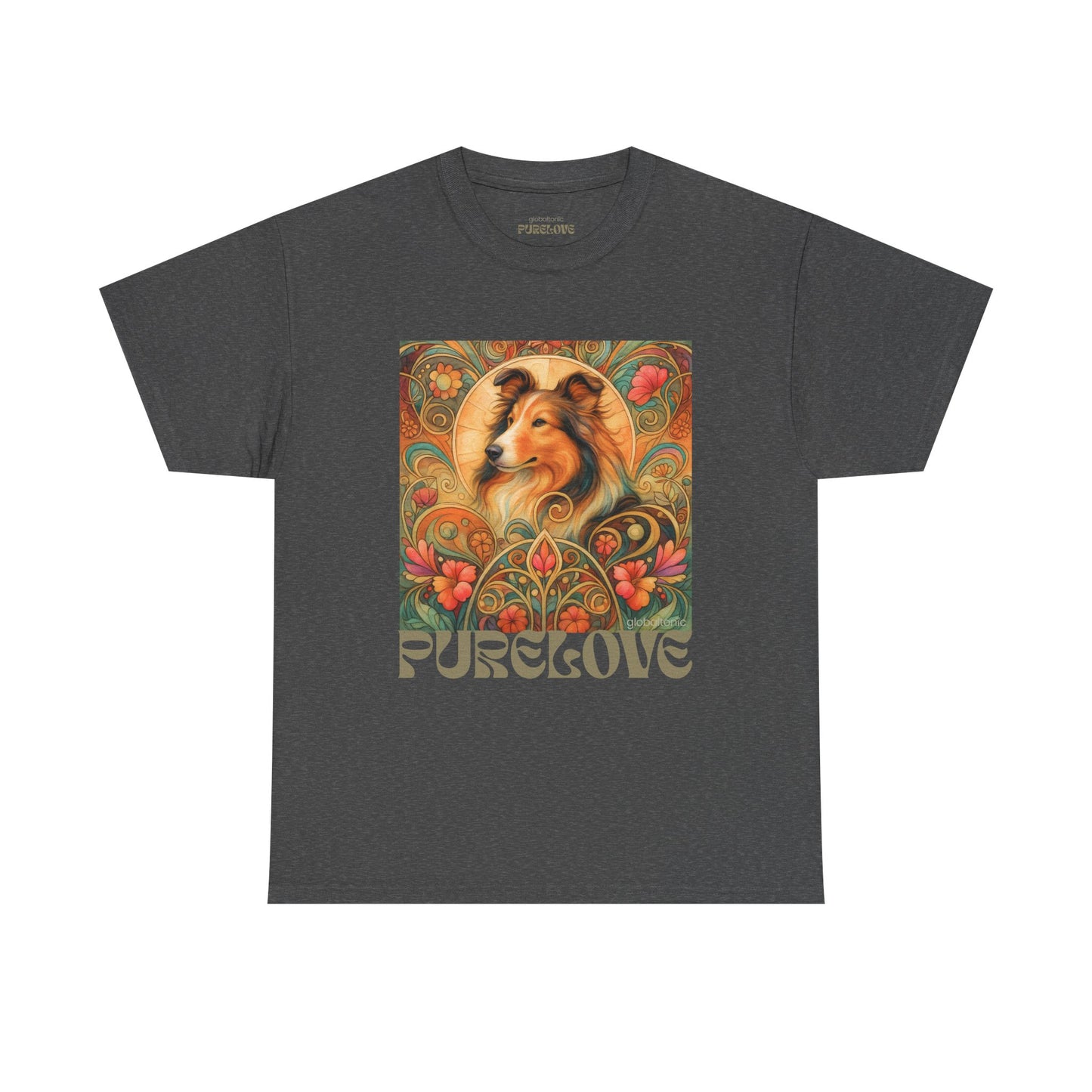 Collie Vintage Graphic T-shirt - Unisex Cotton Tee for Dog Lovers