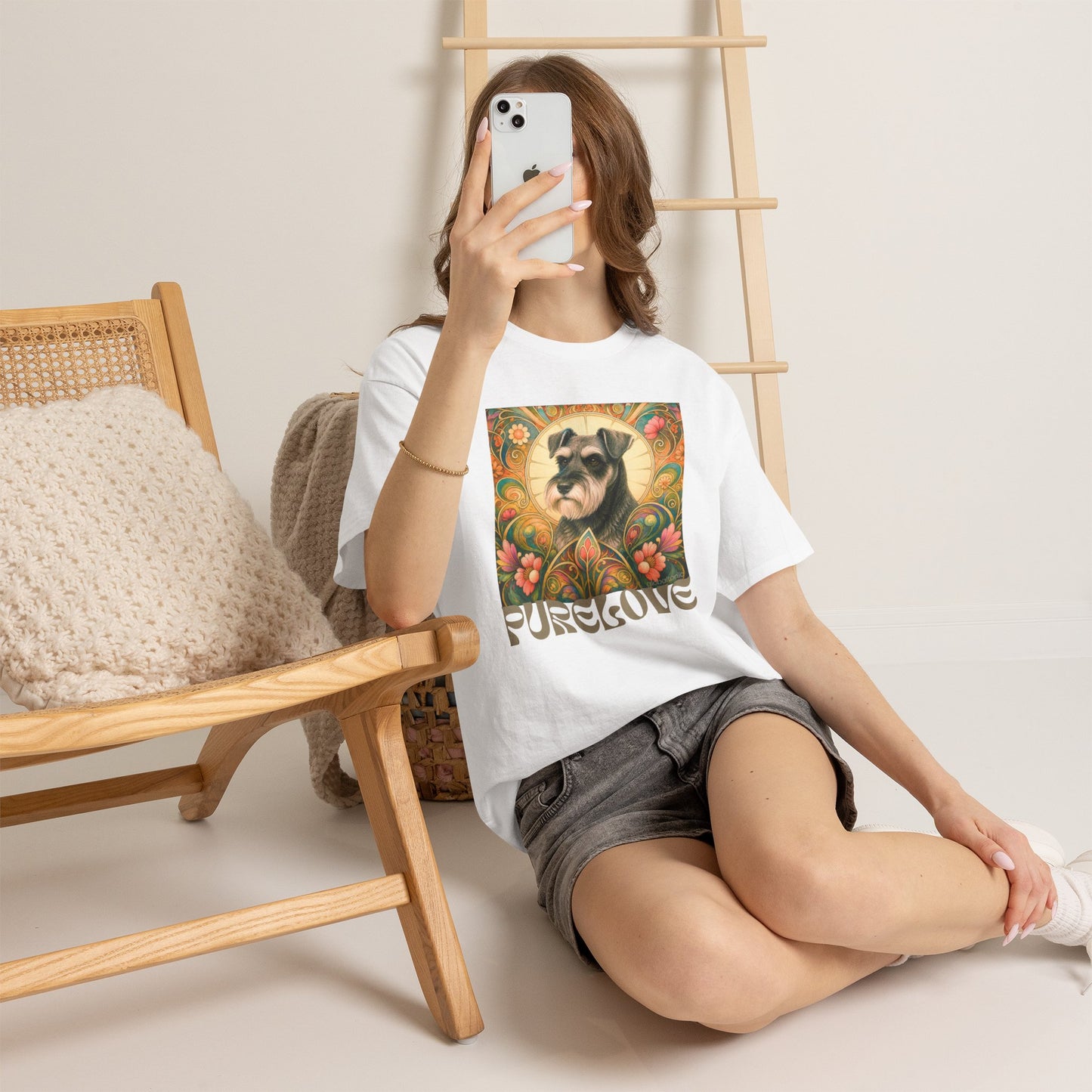 Schnauzer Vintage Graphic T-Shirt – Unisex Cotton Tee for Dog Lovers