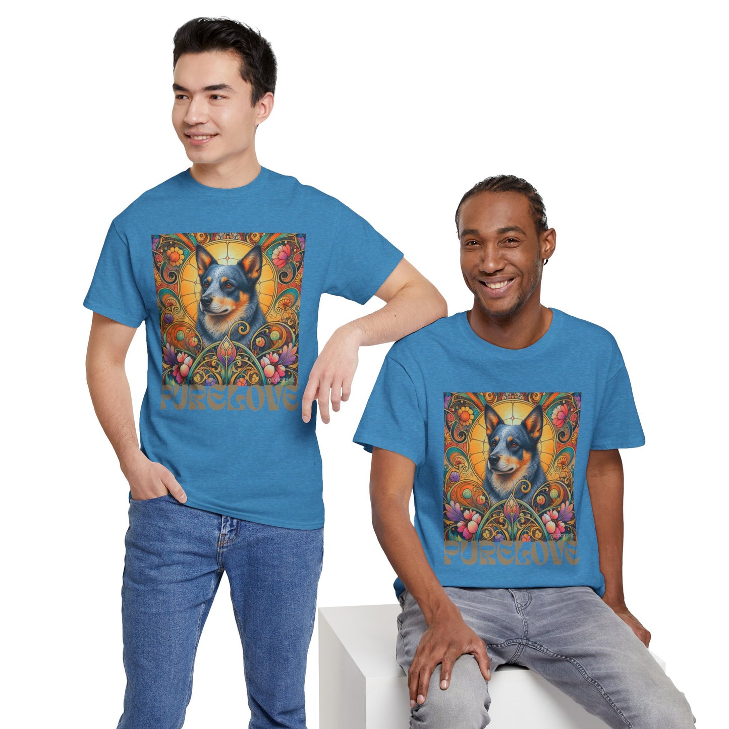 Australian Blue Heeler Vintage Graphic T-Shirt – Unisex Cotton Tee for Dog Lovers