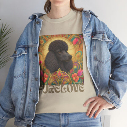 Poodle Black Vintage Graphic T-Shirt – Unisex Cotton Tee for Dog Lovers