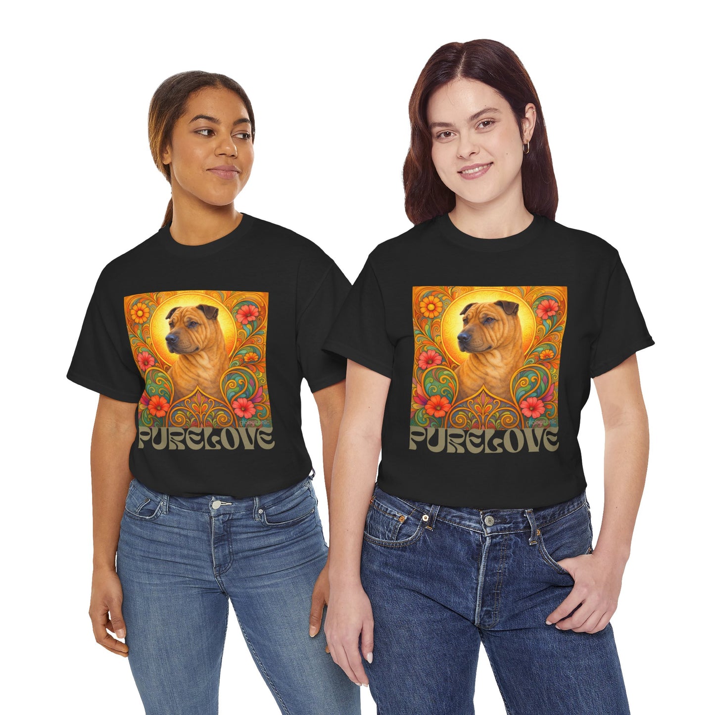 Shar Pei Vintage Graphic T-Shirt – Unisex Cotton Tee for Dog Lovers