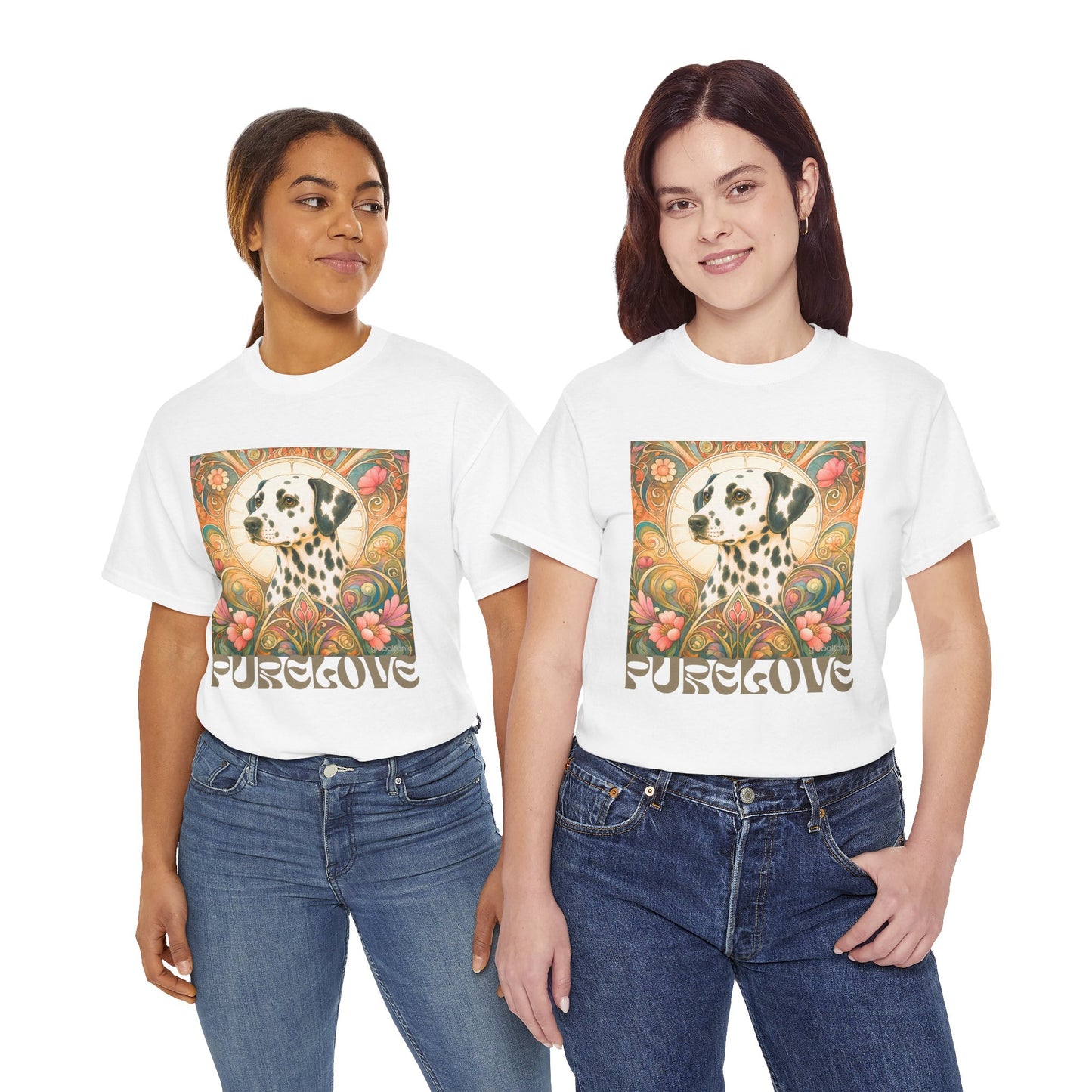 Dalmatian Vintage Graphic T-Shirt – Unisex Cotton Tee for Dog Lovers