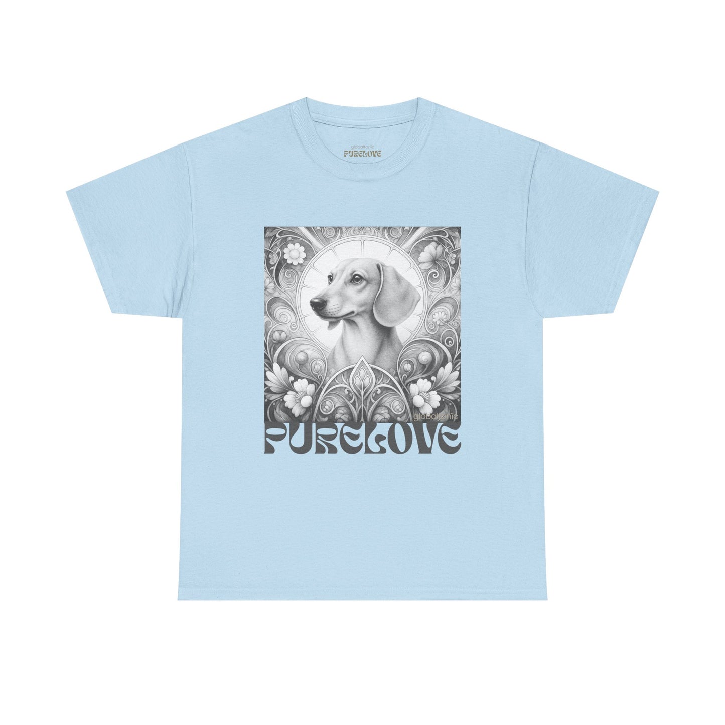 Dachshund Vintage Unisex Cotton Tee for Dog Lovers (Black & White)