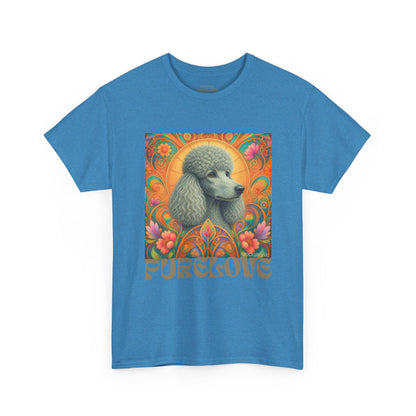 Poodle Grey Vintage Graphic T-Shirt – Unisex Cotton Tee for Dog Lovers