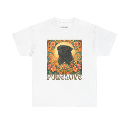 Pug Black Vintage Graphic T-Shirt – Unisex Cotton Tee for Dog Lovers
