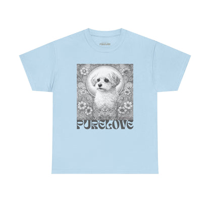Foxypoo (Foodle) Vintage Graphic T-Shirt – Unisex Cotton Tee for Dog Lovers (Black & White)