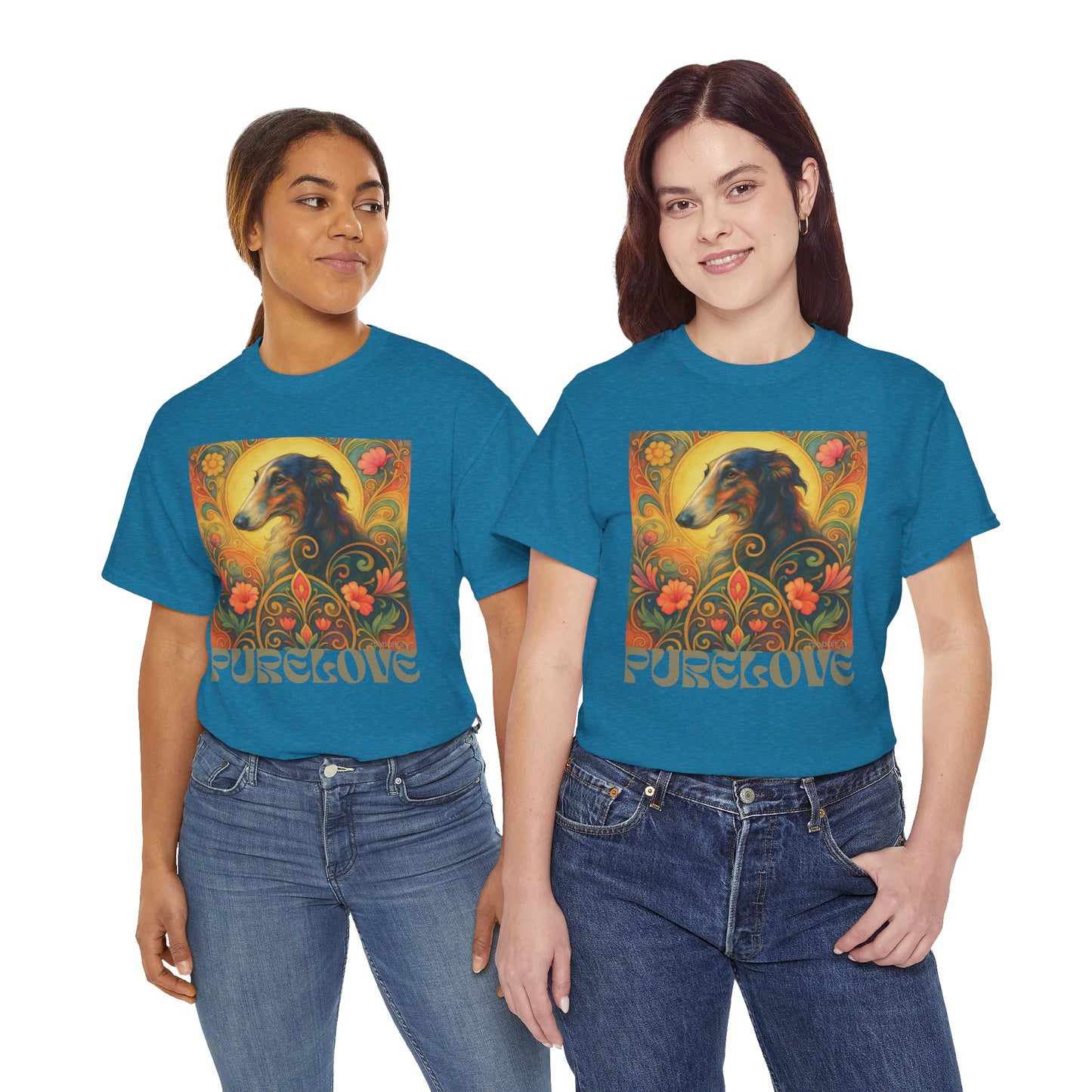 Borzoi Vintage Graphic T-Shirt – Unisex Cotton Tee for Dog Lovers