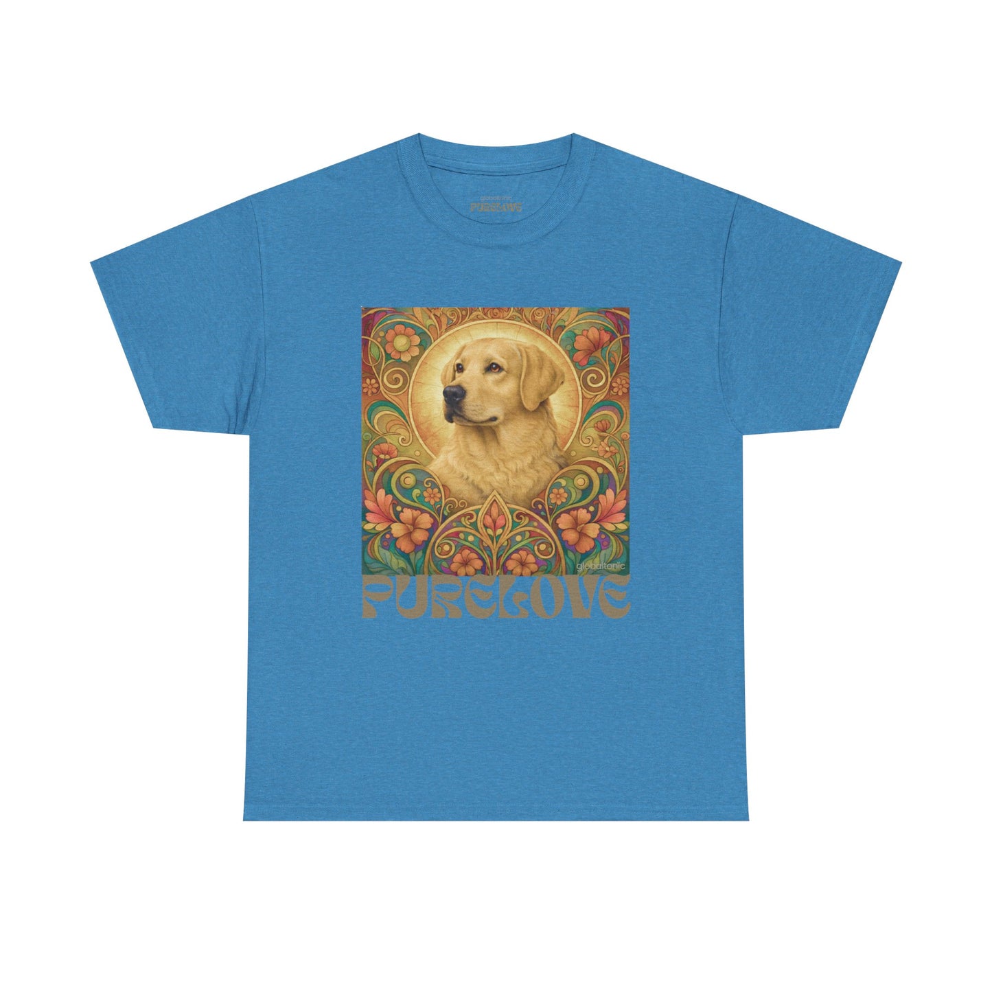 Golden Labrador Vintage Graphic T-shirt - Unisex Cotton Tee for Dog Lovers
