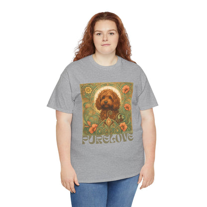 Strawberry Cavapoo (Cavoodle) Vintage Graphic T-shirt -Unisex Cotton Tee for Dog Lovers