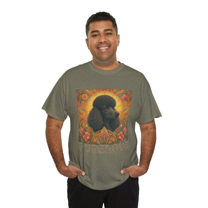 Poodle Black Vintage Graphic T-Shirt – Unisex Cotton Tee for Dog Lovers