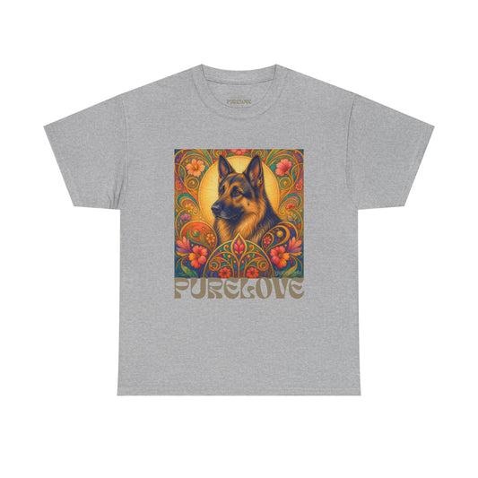 German Shepherd Vintage Graphic T-Shirt – Unisex Cotton Tee for Dog Lovers
