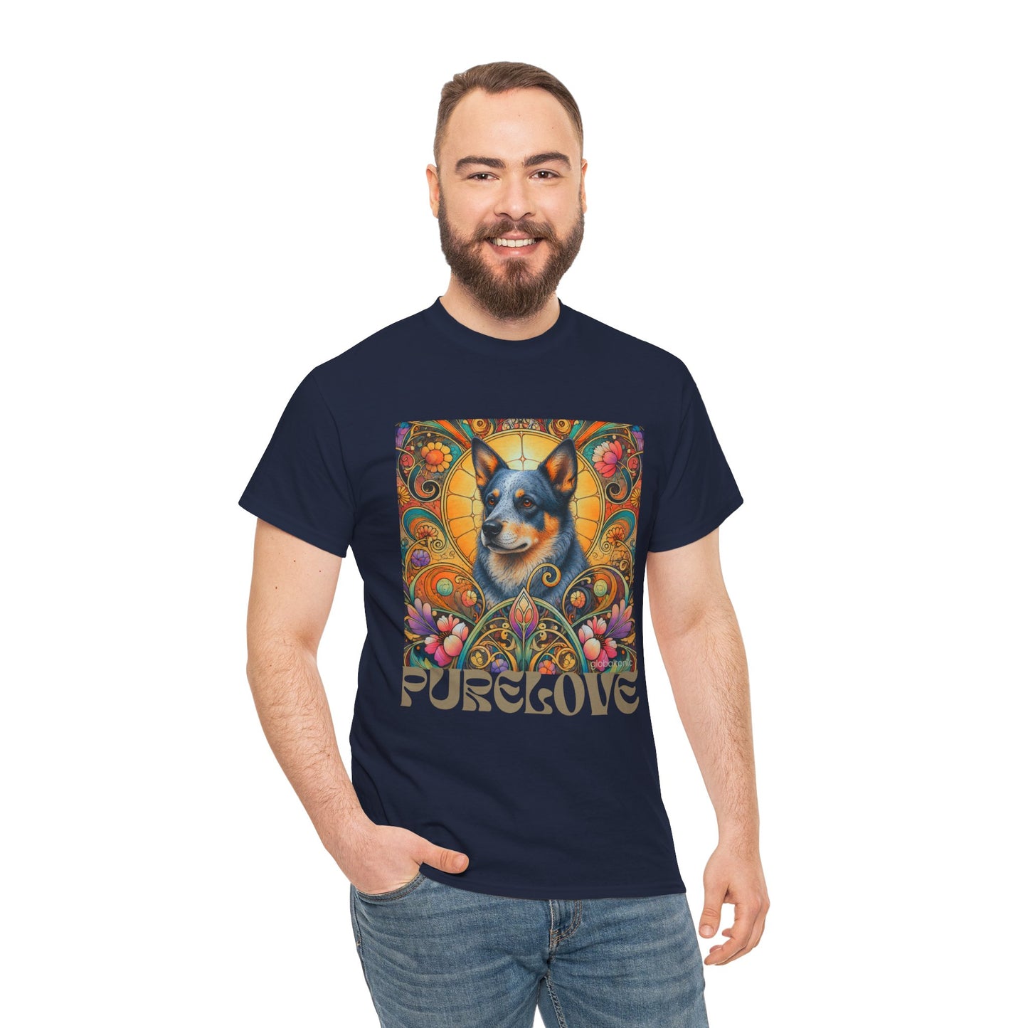Australian Blue Heeler Vintage Graphic T-Shirt – Unisex Cotton Tee for Dog Lovers