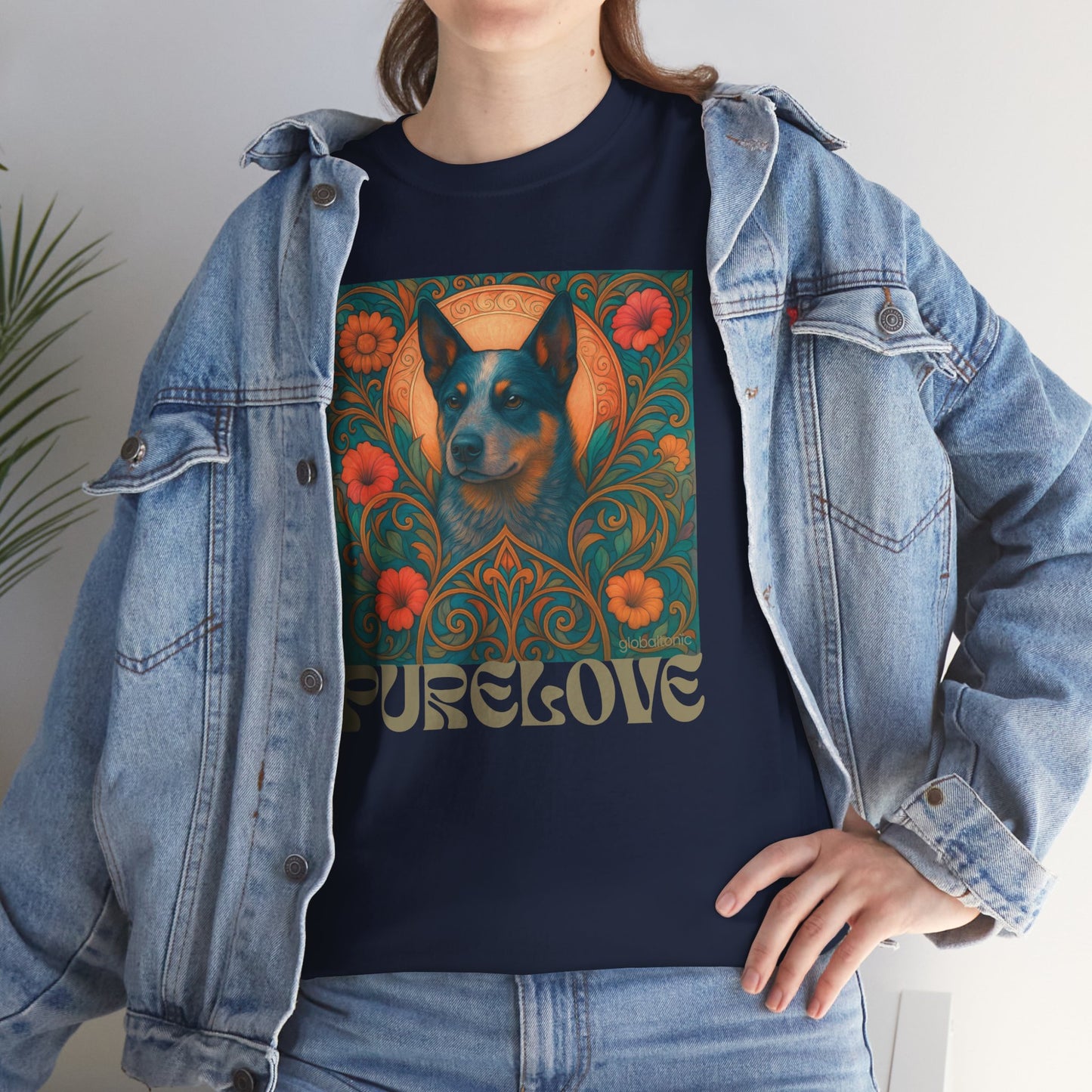 Australian Blue Heeler Vintage Graphic T-Shirt – Unisex Cotton Tee for Dog Lovers
