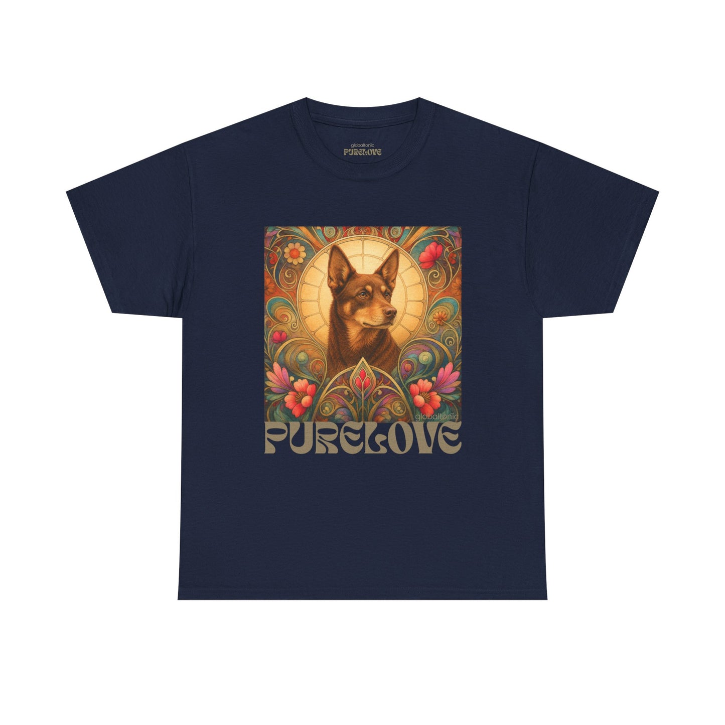 Kelpie Brown Vintage Graphic T-Shirt – Unisex Cotton Tee for Dog Lovers