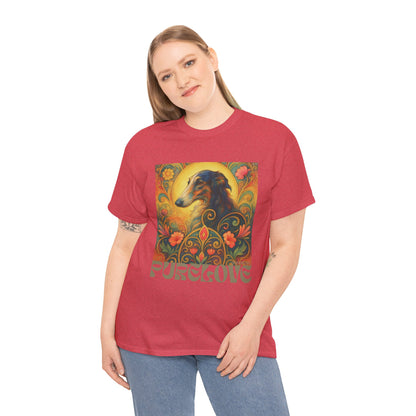 Borzoi Vintage Graphic T-Shirt – Unisex Cotton Tee for Dog Lovers