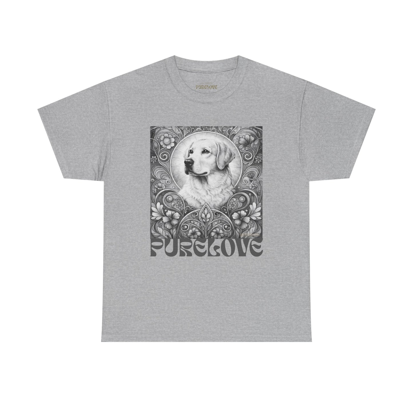 Labrador Vintage Unisex Cotton Tee for Dog Lovers (Black & White)