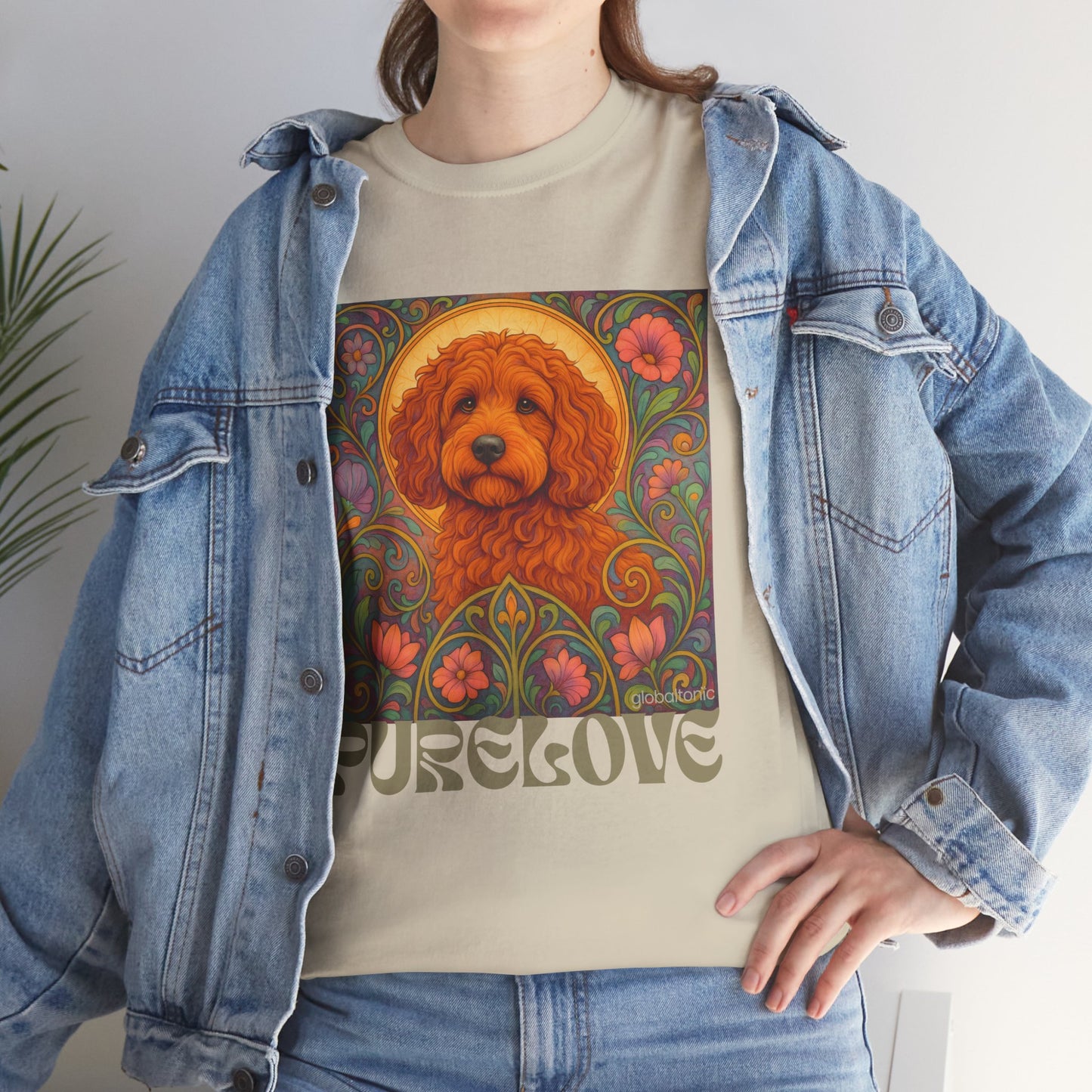 Red Cockapoo (Spoodle) Vintage Graphic T-Shirt – Unisex Cotton Tee for Dog Lovers