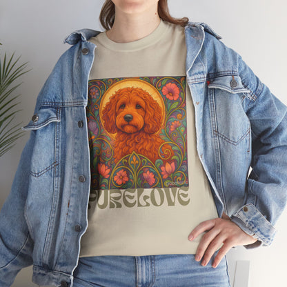 Red Cockapoo (Spoodle) Vintage Graphic T-Shirt – Unisex Cotton Tee for Dog Lovers