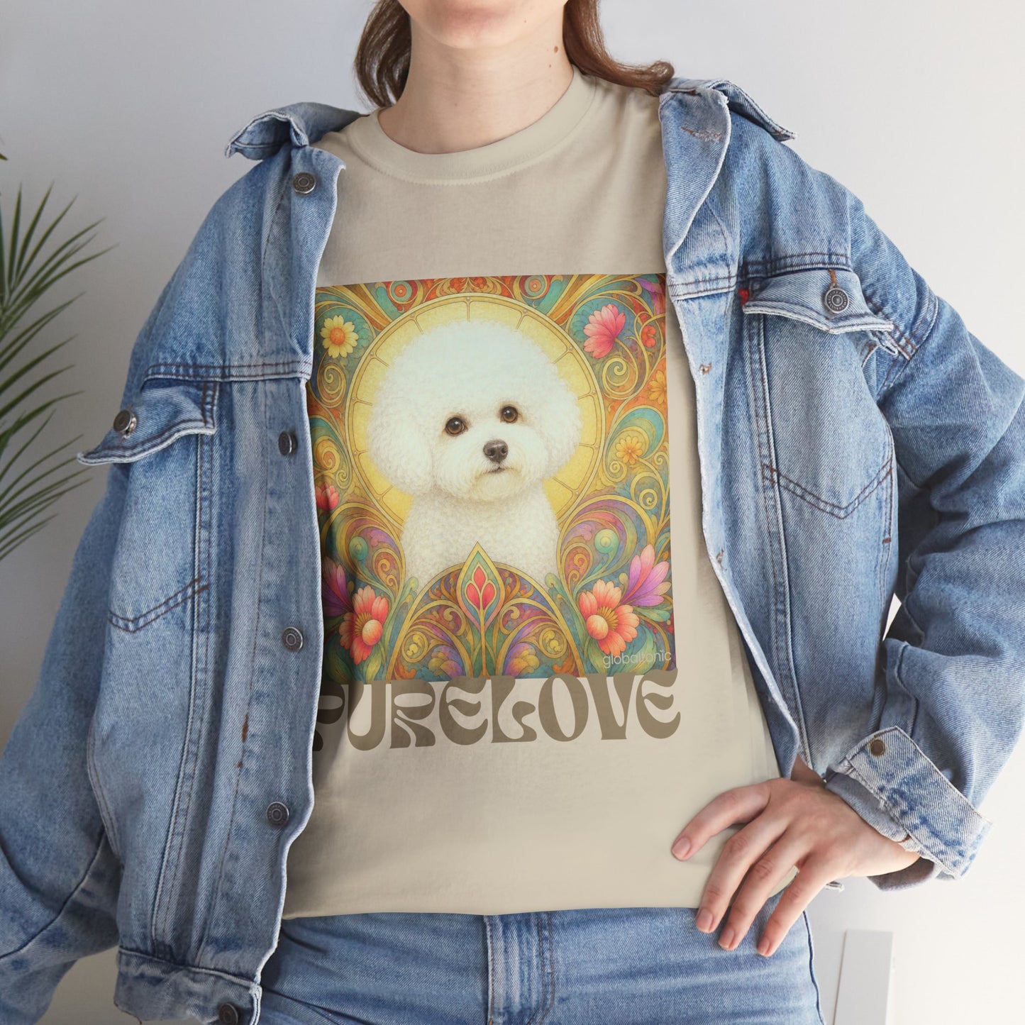 Bichon Frise Vintage Graphic T-Shirt – Unisex Cotton Tee for Dog Lovers