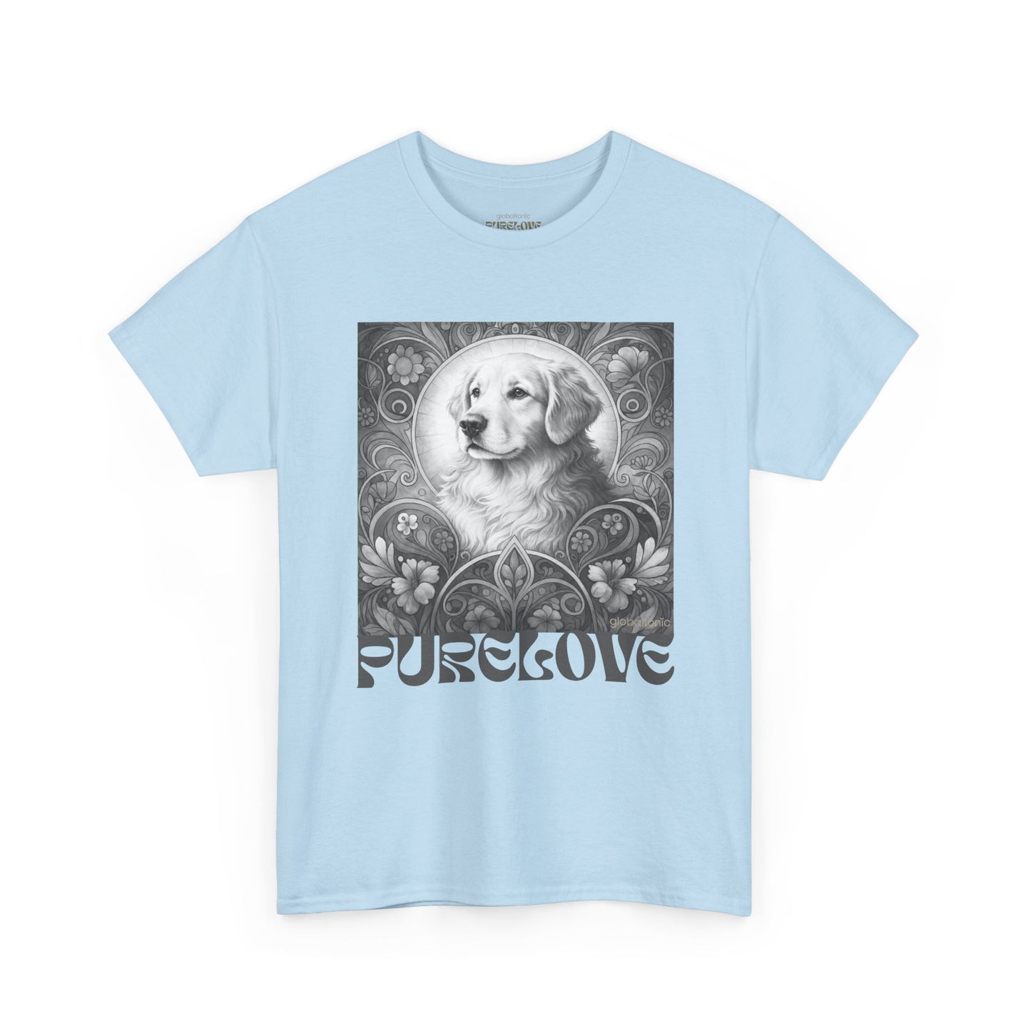 Golden Retriever Vintage Unisex Cotton Tee for Dog Lovers (Black & White)