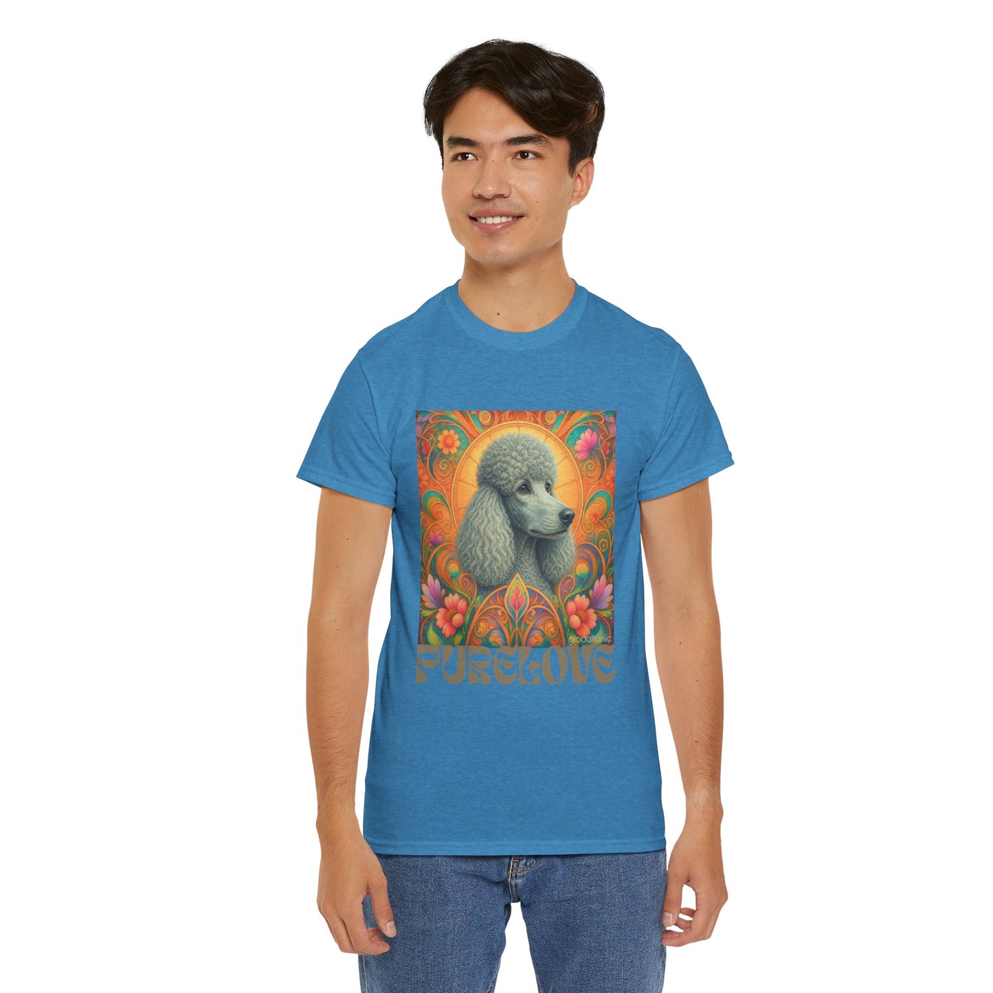 Poodle Grey Vintage Graphic T-Shirt – Unisex Cotton Tee for Dog Lovers
