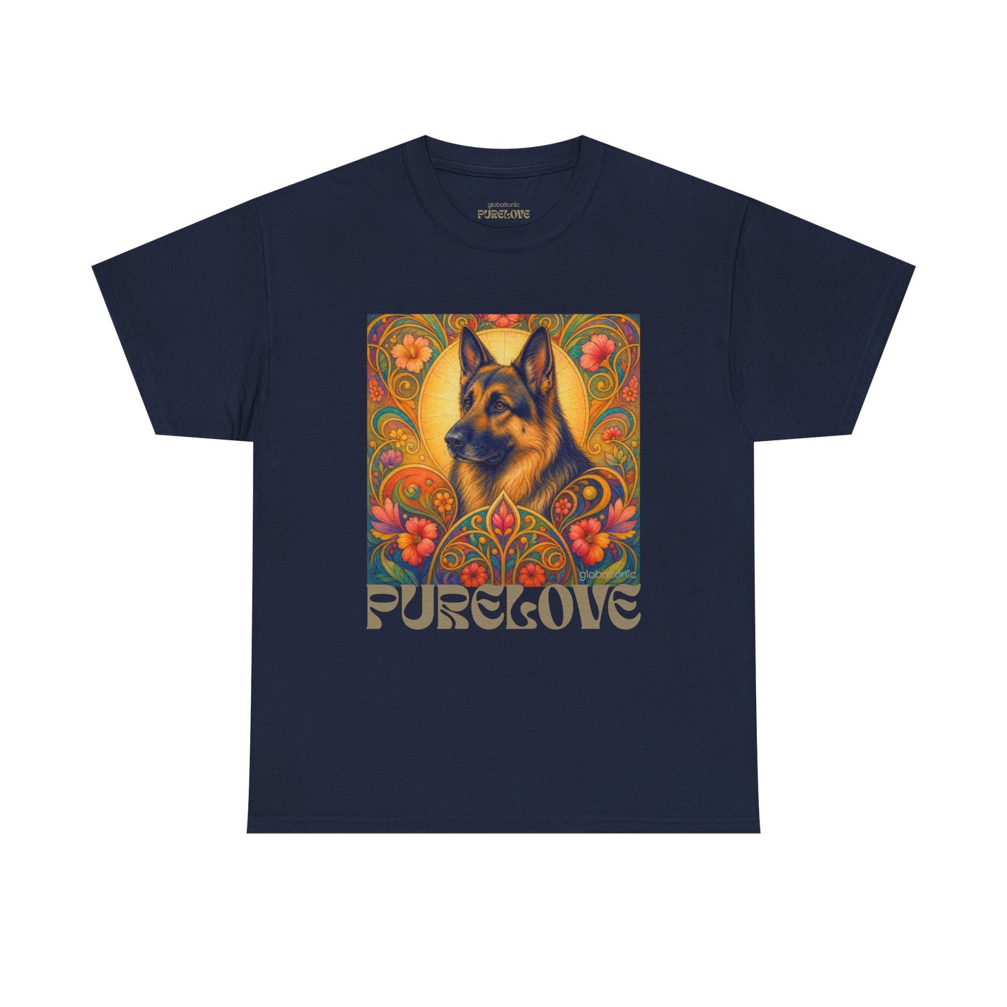 German Shepherd Vintage Graphic T-Shirt – Unisex Cotton Tee for Dog Lovers