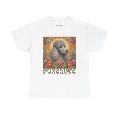 Poodle Grey Vintage Graphic T-Shirt – Unisex Cotton Tee for Dog Lovers