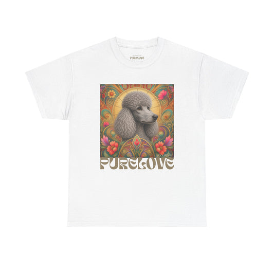 Poodle Grey Vintage Graphic T-Shirt – Unisex Cotton Tee for Dog Lovers