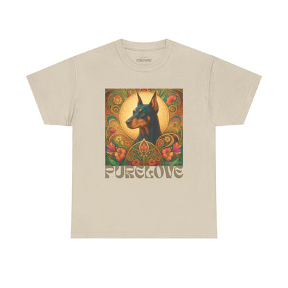 Doberman Vintage Graphic T-shirt - Unisex Cotton Tee for Dog Lovers