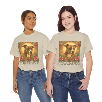 Staffy (Coco) Bull Terrier Vintage Unisex Cotton Tee for Dog Lovers